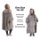 Sweat à capuche oversize gris en polaire ultra-douce 4