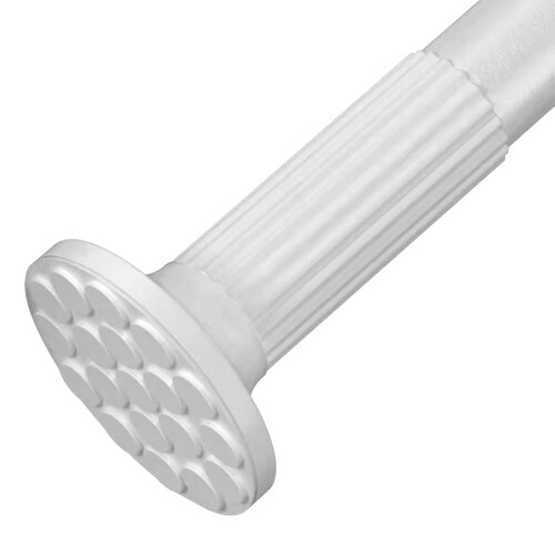 Tringle à rideaux extensible réglable 135-165 po blanche