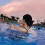Transparent sequined inflatable swimming ring PVC 70cm 4