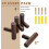 Träväggkrokar Naturfärgade Vintage-stil 4-pack 4