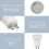 Λαμπτήρες LED GU10 Ψυχρό Λευκό 7W600lm120 Χωρίς Ρύθμιση Φωτισμού 5