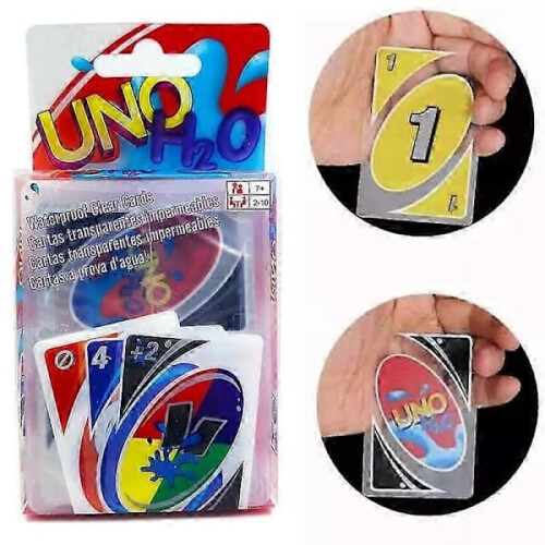 Treingi UNO H2O Αδιάβροχες κάρτες PVC για παιχνίδι με κάρτες 112 τεμάχια 1