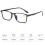 Lesebrille mit Blaulichtfilter, Schwarz, +2,0 5