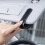 Car Sunglasses Holder for Audi Grey Leather Visor Mount 5