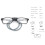Ergonomische Lesebrille mit Magnetband +2,5 3