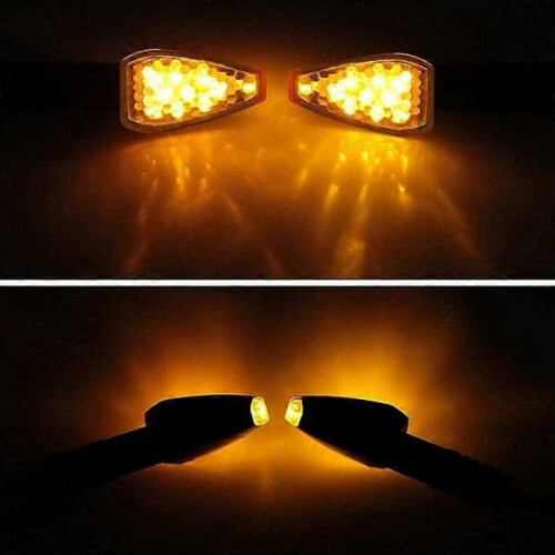 Luz de seta para motocicleta com 14 LEDs e 12V 2