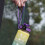 Plastic waterfles/sportbeker, lichtroze, 1000 ml 7
