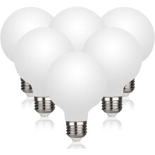 Edisonovy žárovky G25 5W 2700K teplá bílá, balení po 6 ks
