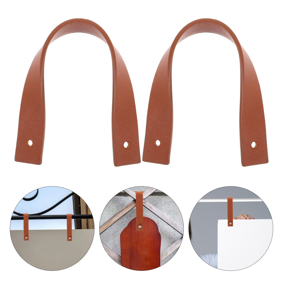 Ounona Pu Wall Hooks Brown 4 Pcs 9558633559156