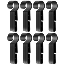 Helmlampenclips, rutschfester Kunststoff, 8 Stück