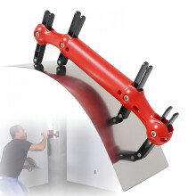Adjustable Arc Putty Scraper Stainless Steel 14.04 in