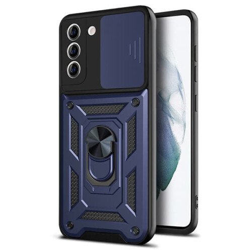 Samsung Galaxy S22armor-deksel med ringholder i roségull 1