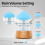 Rain Humidifier Diffuser with 7 Colors Night Lights, Essential Oil Aroma Therapy Diffuser with Remote Control 6
