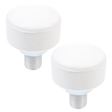 White Adjustable Rubber Brake Head for Skates with