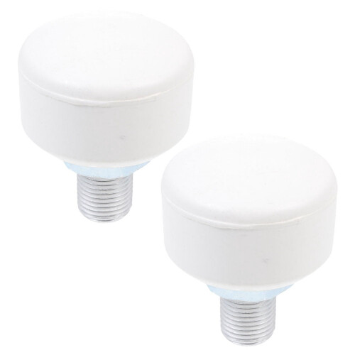 White Adjustable Rubber Brake Head for Skates with