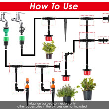 Kit de raccords pour système d'irrigation goutte à goutte, connecteurs de tuyauterie (250 pièces)