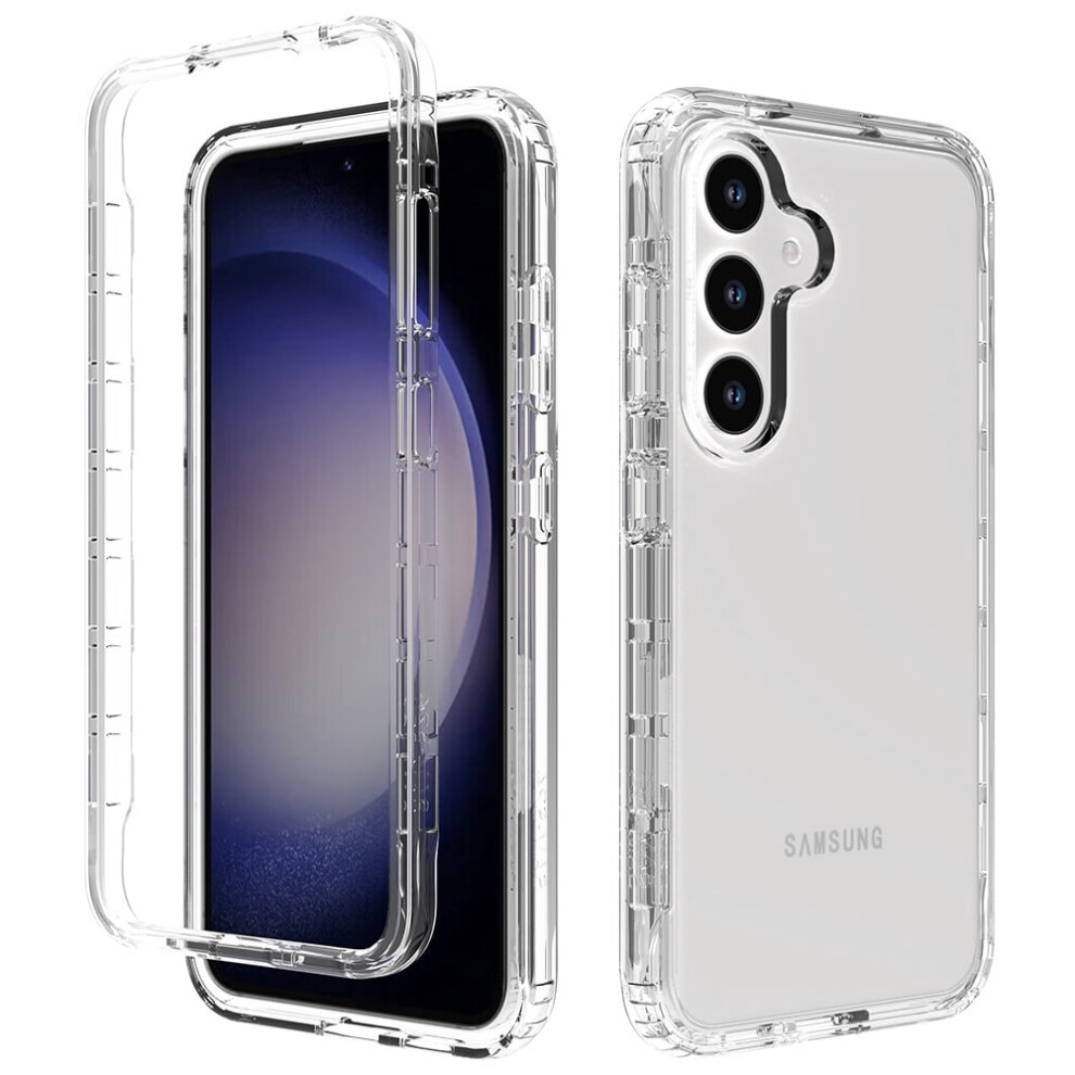 Xhy Galaxy S24 Case 2-In-1 Reinforced Bumper Clear 922042474314