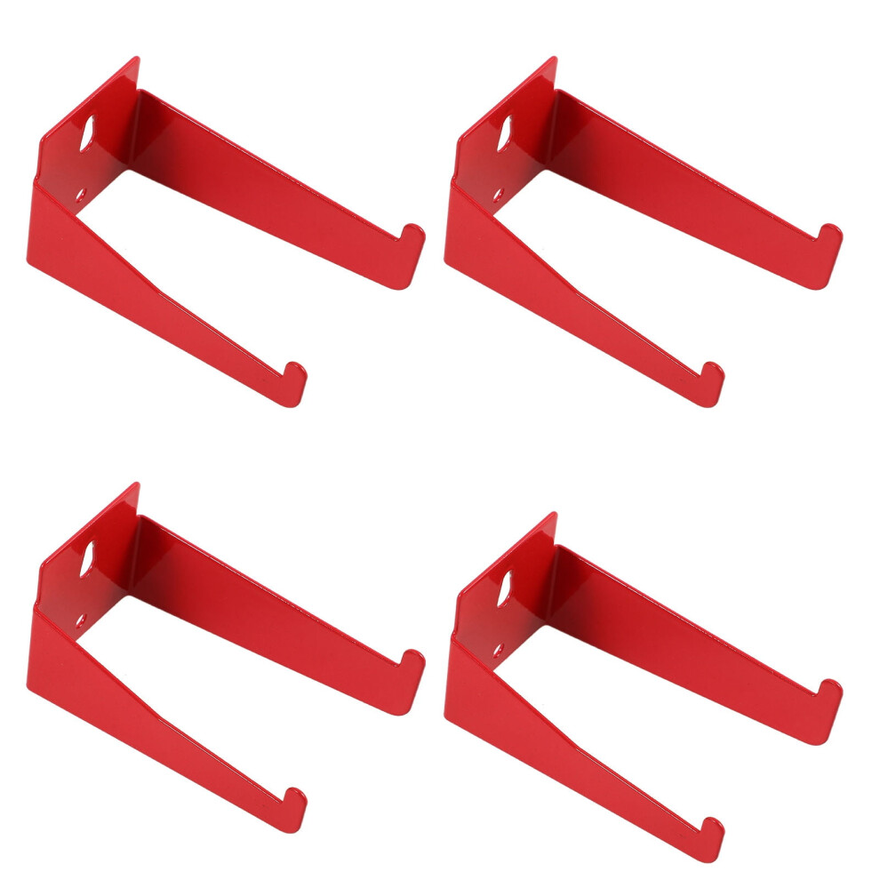 Fire Extinguisher Rack Red Iron 4 Pcs 8.6X4.5x4.5 In 922042471344