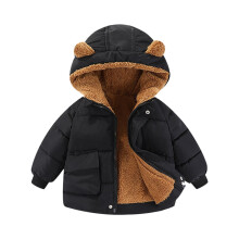 Winterjas met capuchon en berenoren voor peuters van 18-24 maanden