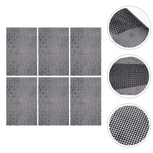 Filet en plastique noir pour loisirs créatifs et perlage, 6 pièces, 0,6 x 13 x 20 cm