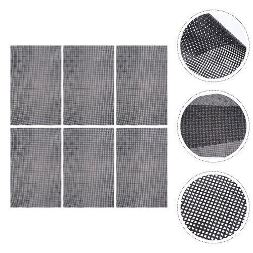 Black Plastic Mesh for DIY and Beading6pcs0.6x13x20