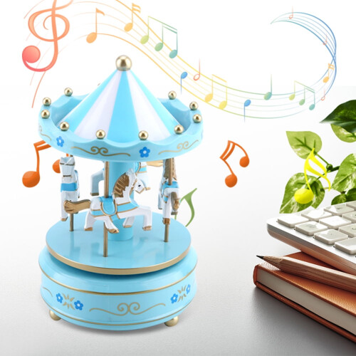 DEWIN Carousel Music Box - Μουσικό κουτί Καρουζέλ Μουσικό κουτί Καρουζέλ Δώρο 1