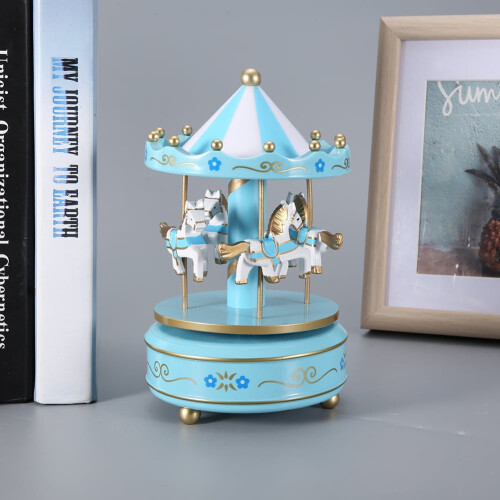 DEWIN Carousel Music Box - Μουσικό κουτί Καρουζέλ Μουσικό κουτί Καρουζέλ Δώρο 2
