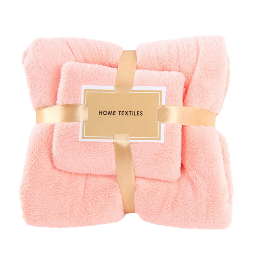 Ensemble de serviettes de bain en coton avec serviette pour le visage (2 pièces)