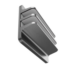 Vertikaler Laptopständer aus Aluminiumlegierung mit 2 Steckplätzen für 17-Zoll-Laptops