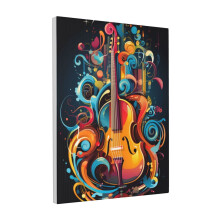 Stampa artistica di violoncello colorata 12x16 pollici