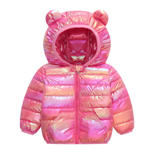 Winterjas met capuchon voor peuters, gewatteerd thermisch