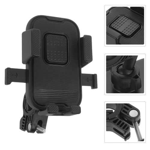 Motorcycle phone mount for electric scooter black1set