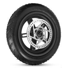 Pneu inflável de 8,5 polegadas para patinete e roda com freio a disco no cubo.