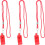 Emergency Survival Whistle with Lanyard 3 pcs 1