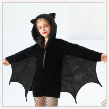 Dievčenský netopierí overal s okrídlenými prvkami z Halloweenu
