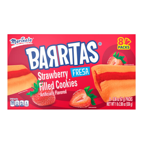 Strawberry-Filled Cookie Bars, Soft, 18.88 oz (4-pack)