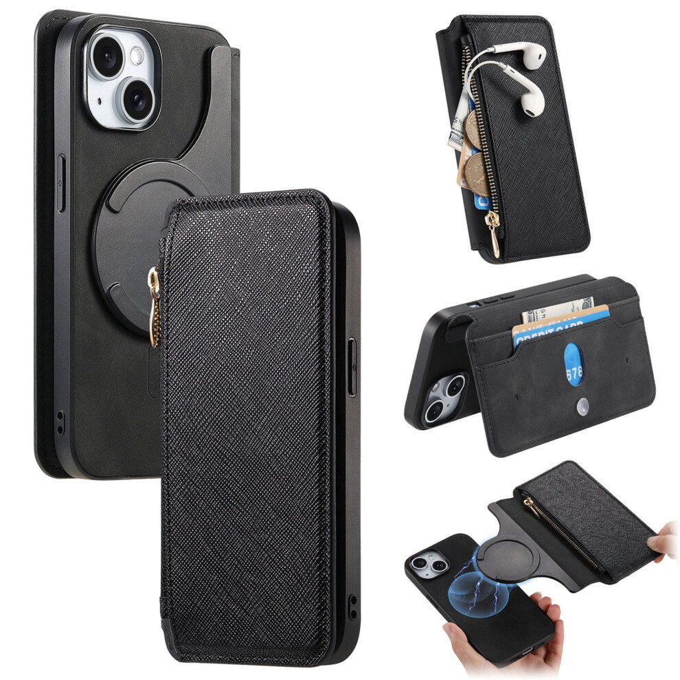 Iphone 16 Pro Pu Leather Flip Case With Rfid Wallet And 922042485273