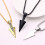 Ανδρικό κολιέ μενταγιόν Arrowhead vintage alloy μαύρο 1