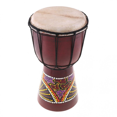 African Drum Hand-Carved Pristin Drum 1 Piece