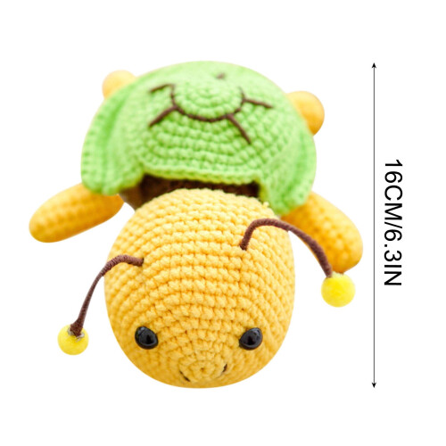 Jacenvly Turtle Bee Crochet Kit for Beginners Multicolor 1