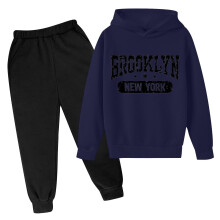 Jungen-Hoodie-Pullover-Set in Marineblau, Herbst/Winter, 7-8 Jahre