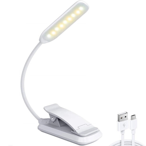 Book Light USB Rechargeable9-LED3Color Temp3Brightness