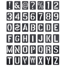 Alphabet and Number Stencils Graffiti Hollow42pcs