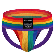String Jockstrap pour hommes, sous-vêtements Patchwork, slips respirants
