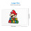 Super Mario musematte spillmusematte stor musematte sklisikker gummimusematte for arbeid spillkontor 15,8 x 29,5 tommer 3