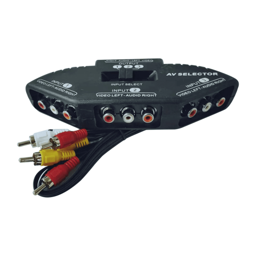 AV Switch Selector Box 3-Way for TV Xbox DVD