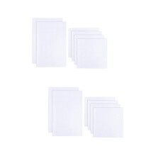 Material textil pentru cusut în cruce, numărat, alb, 12 bucăți
