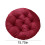 Round floor pillow cushion solid thick tufted 1 piece 3