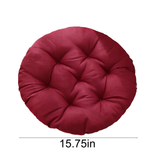 Round floor pillow cushion solid thick tufted 1 piece 2