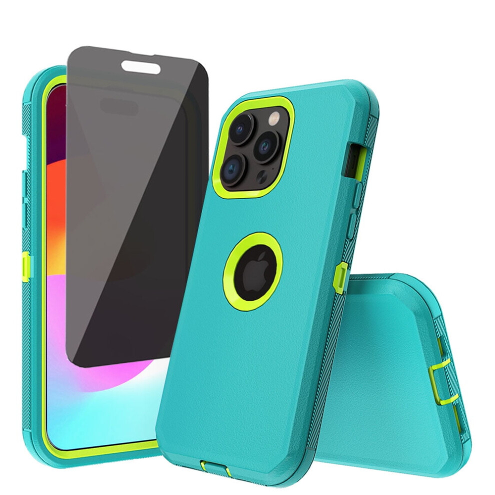 Tashhar Iphone 15 Pro Case With Privacy Screen Protector, 9193271305415